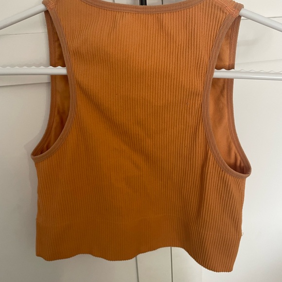 Garage Plunge tank. Orange. V neck. Crop top. Size XS - Picture 4 of 4